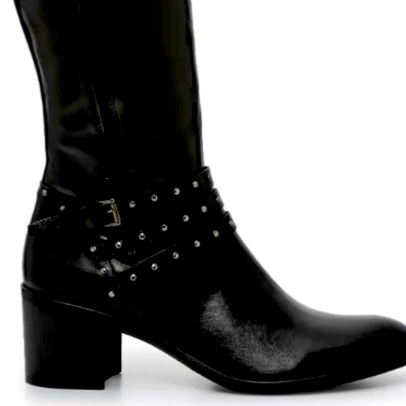 Coach and Four Hannah Boot, Black, Size 8 Made in Italy. Like new in box - Picture 1 of 11